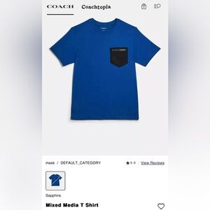 Sapphire Coach Mixed Media T Shirt
